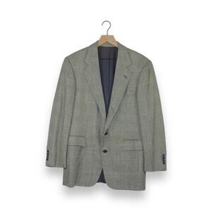 Vintage Polo by Ralph Lauren Black White Glen Plaid Sports Coat Jacket